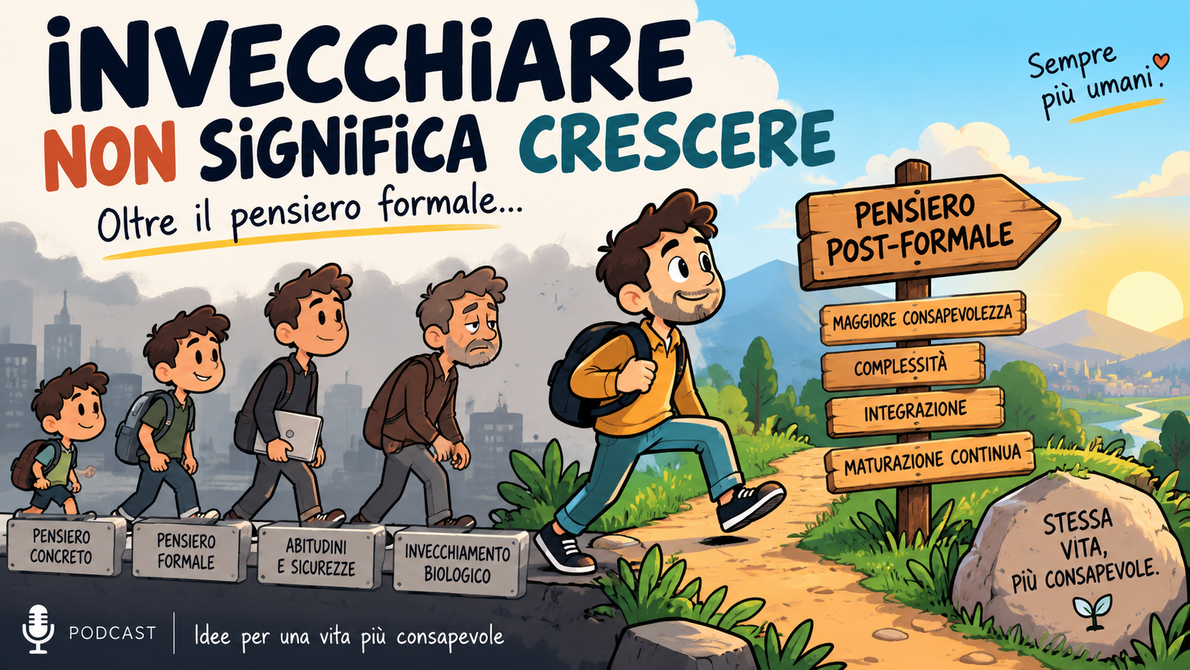 Invecchiare non significa crescere: oltre il pensiero formale